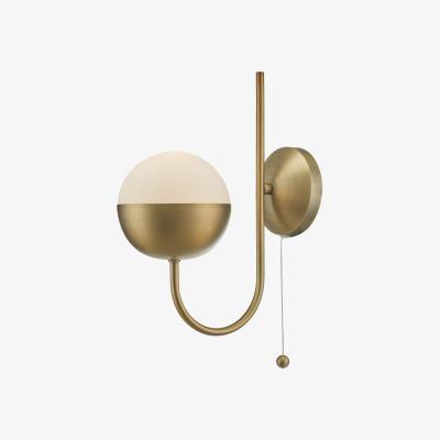 Knees dar lighting AND0742 Andre Wall Light Aged Brass