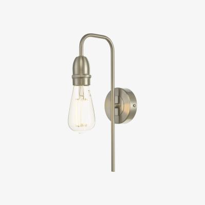 Knees dar lighting KIE0746 Kiefer Wall Light Satin Chrome