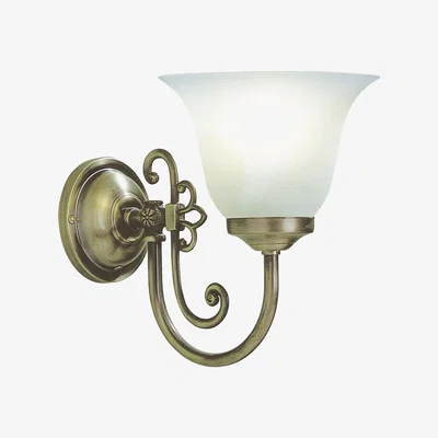 Knees dar lighting WOO0785 Woodstock Single Wall Bracket Antique complete with Glass