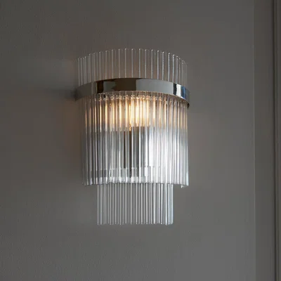 Knees Marietta Wall Light - Bright Nickel