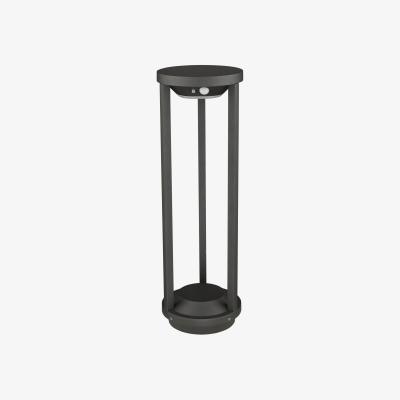 Knees dar lighting VOX4539 Vox Post Anthracite Solar Powered PIR Sensor IP65 LED