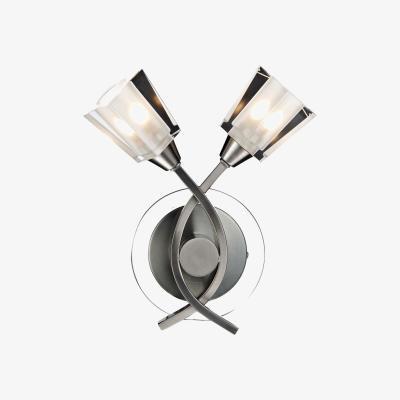 Knees dar lighting AUS0946 Austin Double Wall Bracket Satin Chrome