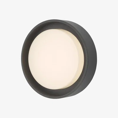 Knees dar lighting RAL5239 Ralph Small Outdoor Wall Light Anthracite IP65 LED