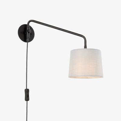 Knees Carlson 1 Light Wall Light - Black