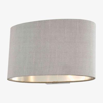 Knees dar lighting MEL0739 Melody Wall Light With Oval Grey Shade