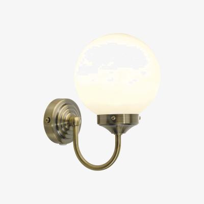 Knees dar lighting BAR0775 Barclay Single Wall Bracket Antique Brass IP44