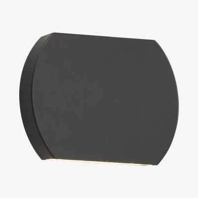 Knees dar lighting VUL2137 Vulcan Wall Light Gun Metal Grey IP44 LED