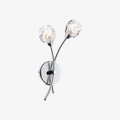 Knees dar lighting SEA0950 Seattle Double Wall Bracket Polished Chrome