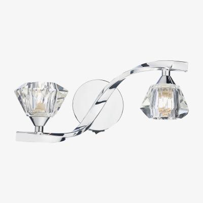 Knees dar lighting ANC0950 Ancona Double Wall Bracket Polished Chrome