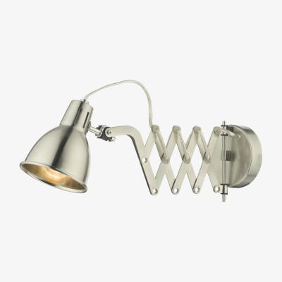 Knees dar lighting FAX0746E Faxon Extendable Single Spotlight Satin Chrome