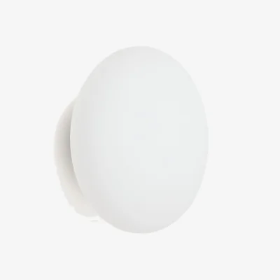 Kave Home Bamila smoked glass and nickel wall lamp Ø25cm