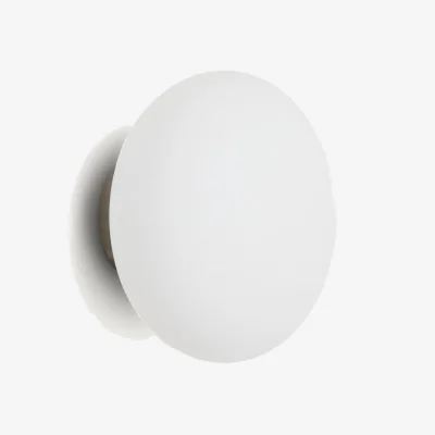 Kave Home Bamila wall lamp in smoked glass and nickel Ø15cm