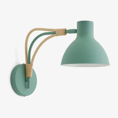La Redoute Sunny Metal & Rattan Wall Light