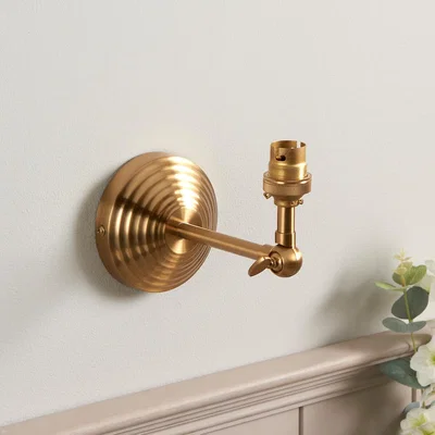 La Redoute Orson Wing Wall Light in Brushed Aged Brass