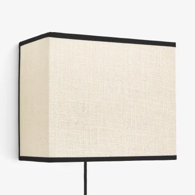La Redoute Come Bleached Woven Jute Wall Light
