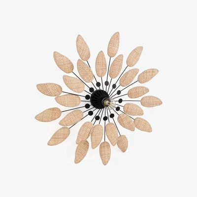 La Redoute Léonie 71.5cm Diameter Cane & Metal Wall Light