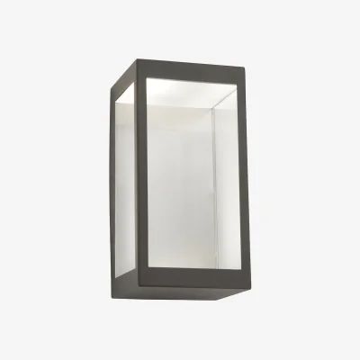 La Redoute Outdoor Black Cutout and Glass Wall Light