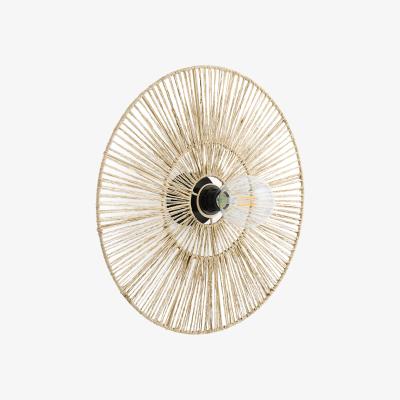 La Redoute Yaku 50cm Diameter Round Hemp Wall Light