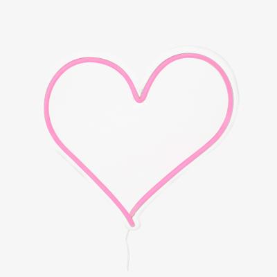 La Redoute Neon Pink Heart Wall Light