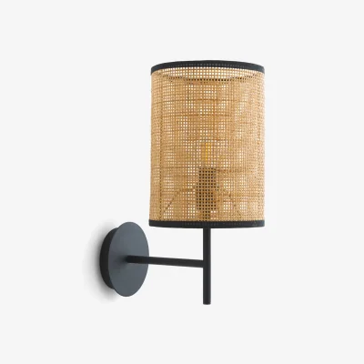 La Redoute Cara Metal & Rattan Wall Light