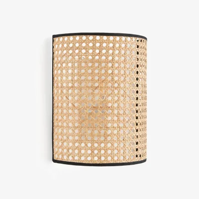 La Redoute Dolkie Rattan Cane Wall Light Shade