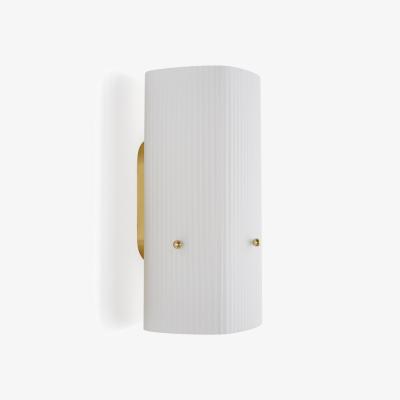 La Redoute Danny Brass and Streaked Glass Wall Light
