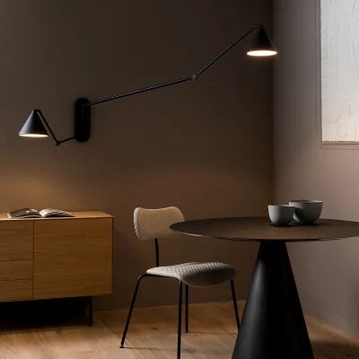 La Redoute Moke XL Double-Arm Articulated Wall Lamp