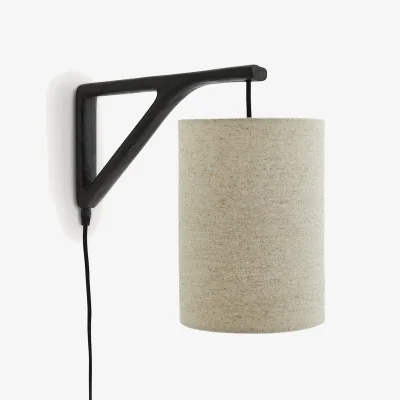 La Redoute Jakomé Wall Light with Thick Linen Shade