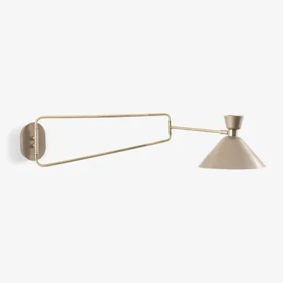 La Redoute Zoticus Articulated Wall Light in Aged Brass