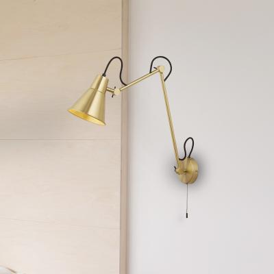 La Redoute Brass Metal Swing Arm Wall Light
