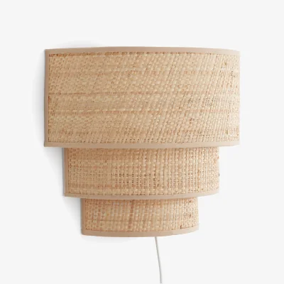 La Redoute Dolkie Raffia Triple Level Wall Light