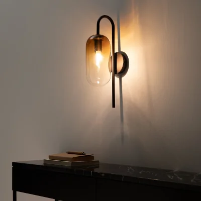 La Redoute Linterna Amber Glass Wall Light