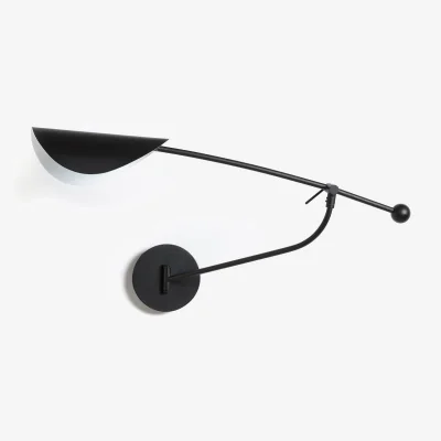La Redoute Funambule Black Metal Single Arm Wall Light