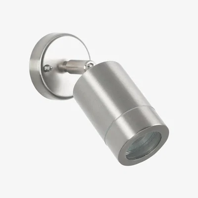 La Redoute Brushed Steel Adjustable Spot Outdoor Wall Light