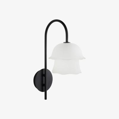 La Redoute Linza Wall Light in Metal and Sandblasted Glass