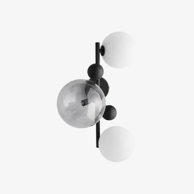 La Redoute Bullesco Smoked Glass and Metal Wall Light