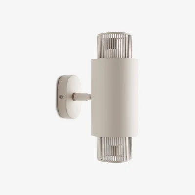 La Redoute Leila Iron/Opaline Glass Double Articulated Wall Light