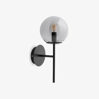 La Redoute Atea Metal and Smoked Glass Wall Light