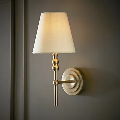 La Redoute Candlestick Wall Light with Tapered Shade