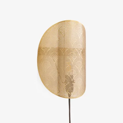 La Redoute Douwi Perforated Golden Wall Light