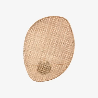 La Redoute Canopee Large Wall Light by E. Gallina in Rattan & Metal