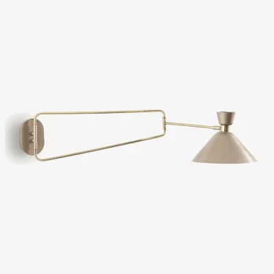 La Redoute Zoticus Aged Brass Articulated Wall Light