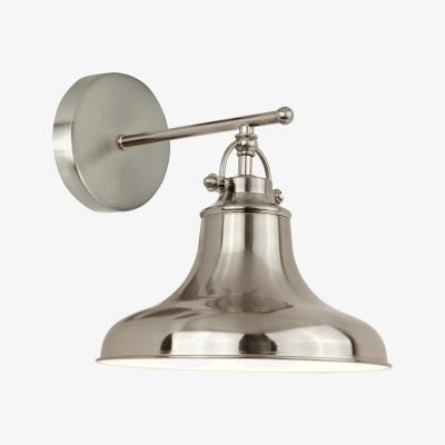 La Redoute Satin Silver Industrial Style Wall Light