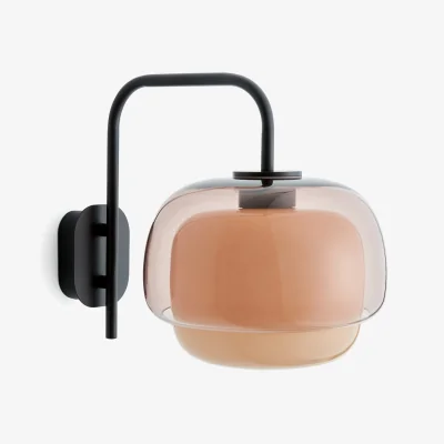 La Redoute Kinoko Coloured Glass and Metal Wall Light