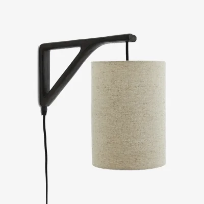 La Redoute Jakomé Wall Light with Thick Linen Shade