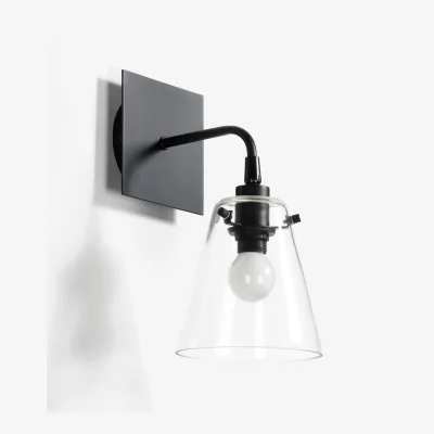 La Redoute Kiyo Contemporary Metal and Glass Wall Light