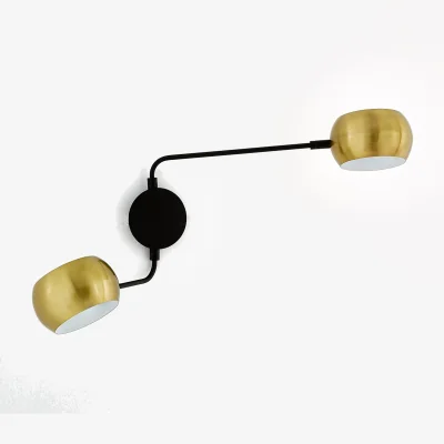 La Redoute Elori Contemporary 2-Arm Adjustable Wall Light in Metal