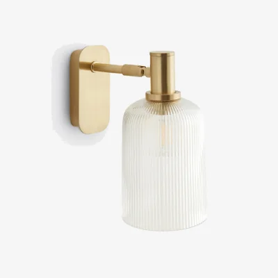 La Redoute Bogota Striated Glass Articulated Wall Lamp