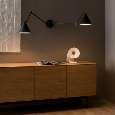 La Redoute Moke Articulated Double-Arm Wall Light