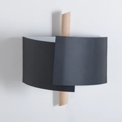 La Redoute Stolico Contemporary Wall Light in Beech & Metal